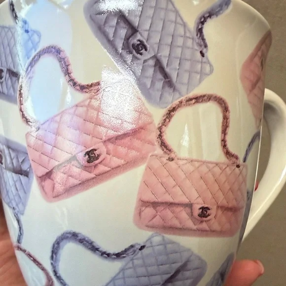 Quilted Chanel Handbags Mug in Lavender and Pink, NWT - Picture 4 of 7